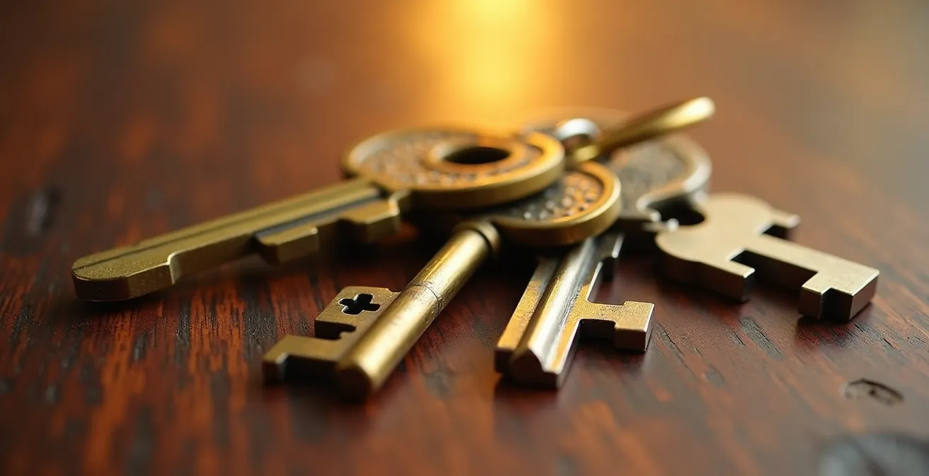 Axe Macro & Textural : Détail de documents financiers et clés symbolisant le refinancement