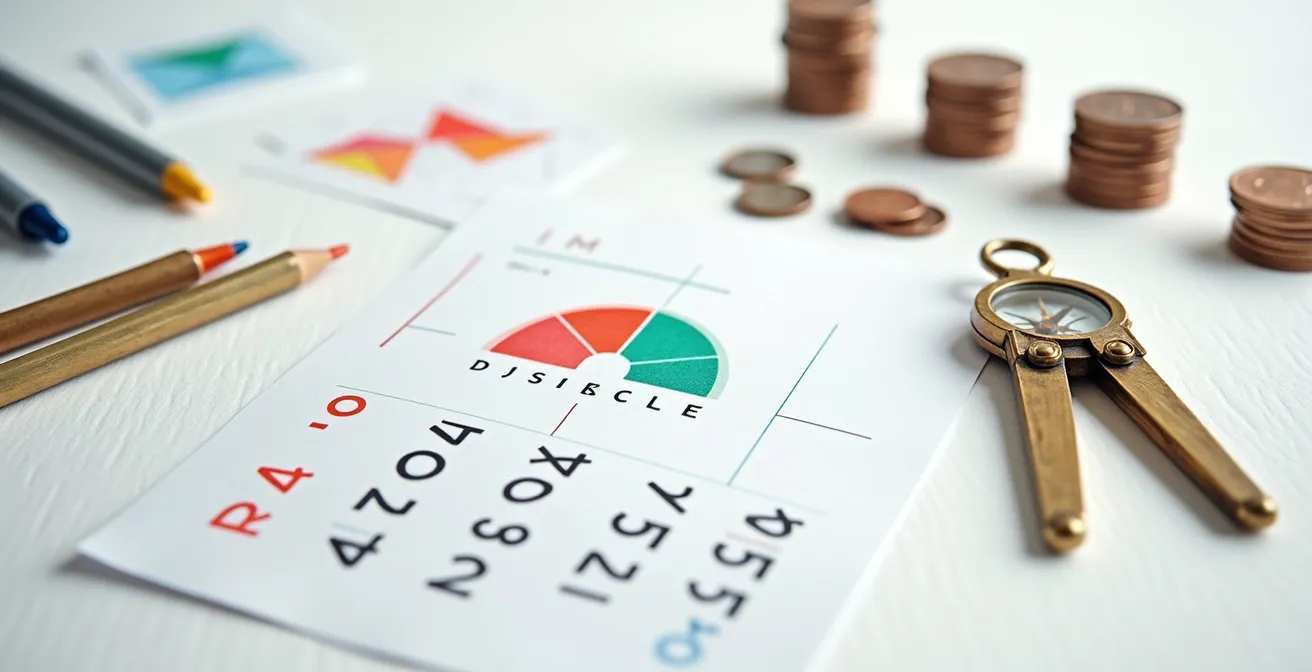 Calendrier annuel avec marquage visuel du partage de la taxe foncière entre vendeur et acheteur