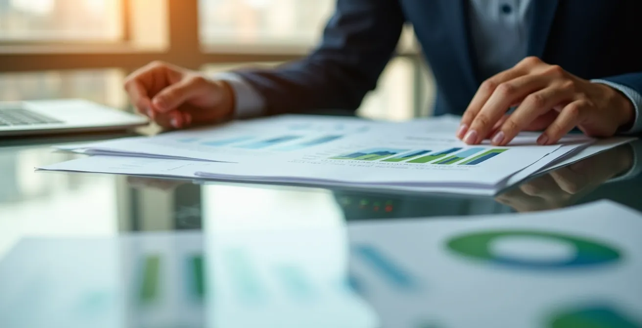 Représentation symbolique d'un dossier de revenus variables validé pour un prêt immobilier