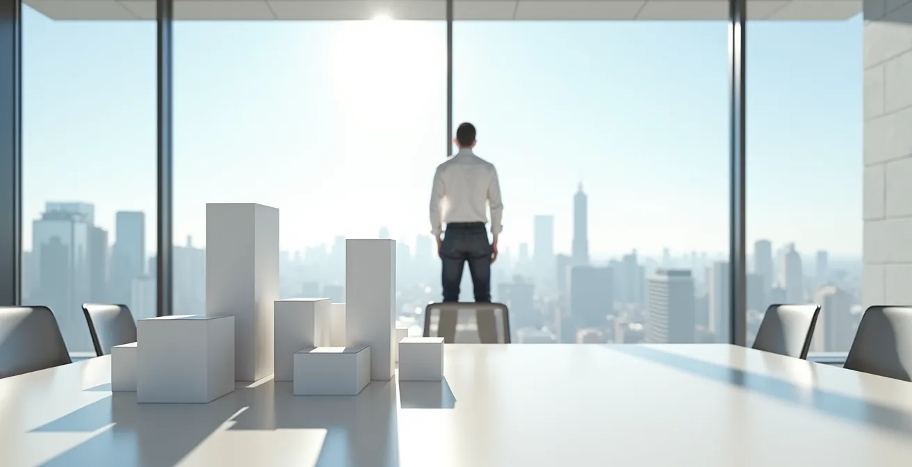 Visualisation de la stratégie d'arbitrage immobilier avec effet de levier