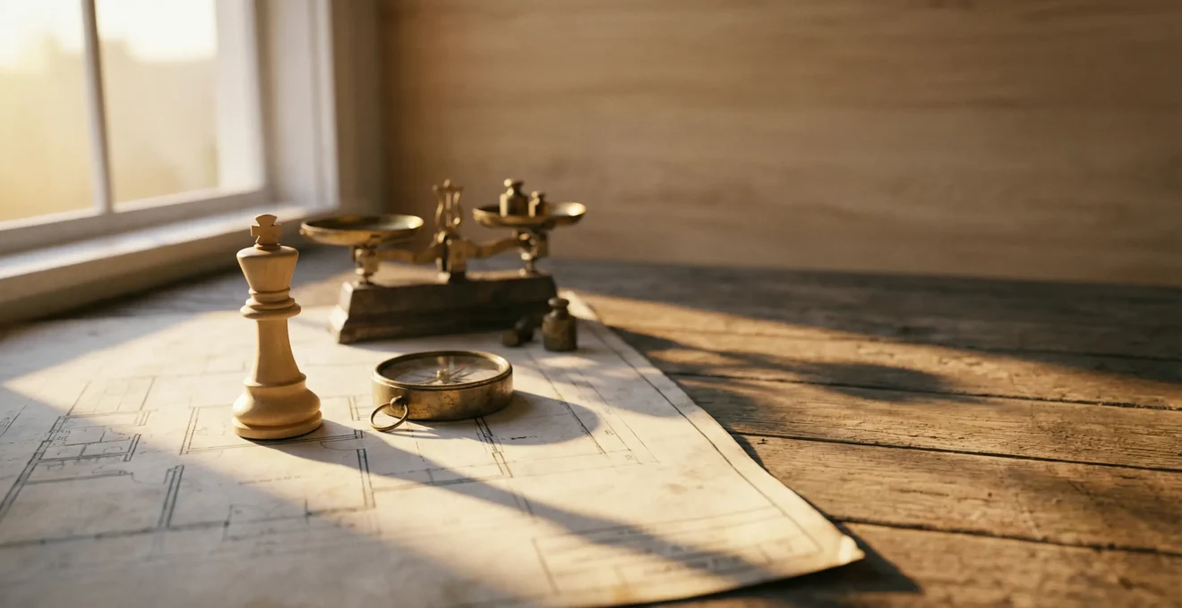 Documents financiers et maquette de maison illustrant l'adaptation aux nouvelles règles fiscales immobilières